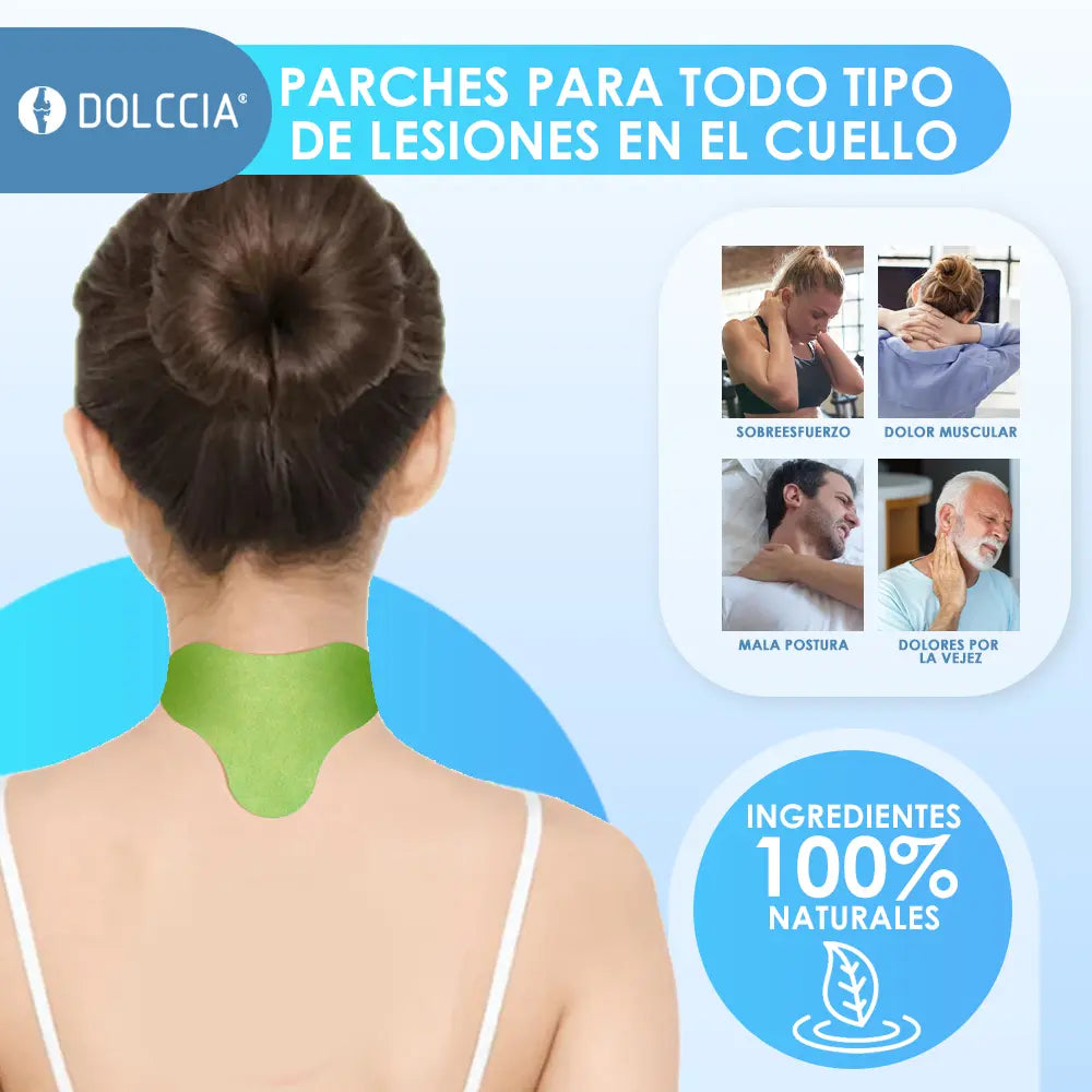 PARCHES NATURALES PARA EL DOLOR DE CUELLO X10 UNIDADES® PAGA 1 LLEVA 2🎁