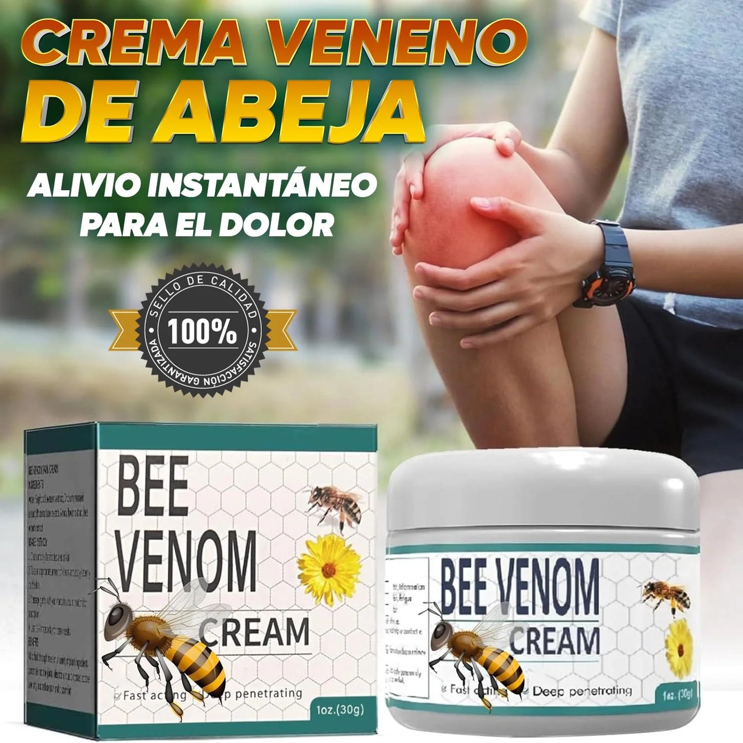 Bee Venom™ |Crema Curativa Natural para el Dolor y las Articulaciones